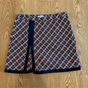 HAROLD'S WOMENS SKORT-SHORTS/SKIRT-CHAIN DESIGN-Navy, White, Rust/Orange-Size 10